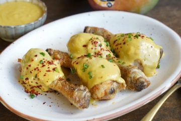 Pollo con salsa de mango