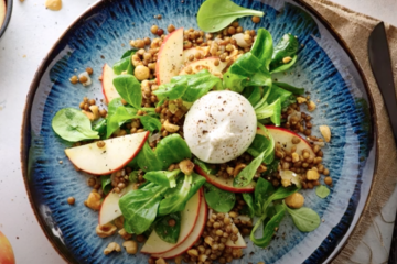 Ensalada con sobras de lentejas
