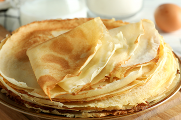 Filloas con leche que nos interese acabar