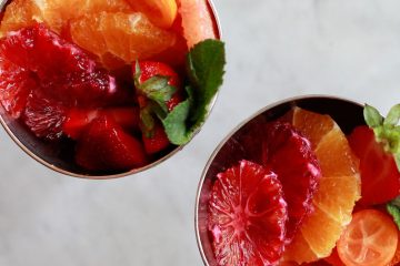Frutas sobrantes al cava