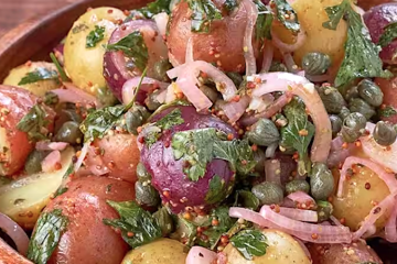 Ensalada de patatas templada