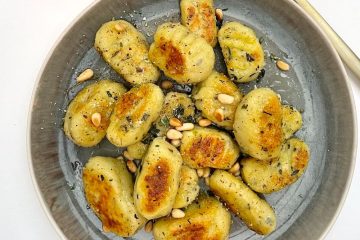 Gnocchi de calabacín maduro