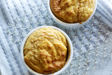 Soufflés de calabaza y queso