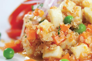 Quinoa con sepia o calamar sobrante