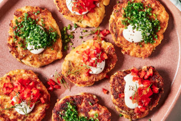 Tortitas de patatas asadas o cocidas sobrantes