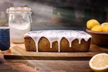 Bizcocho de limón con semillas de amapola