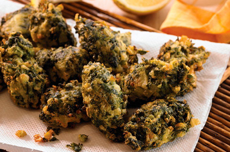 Buñuelos de espinacas sobrantes
