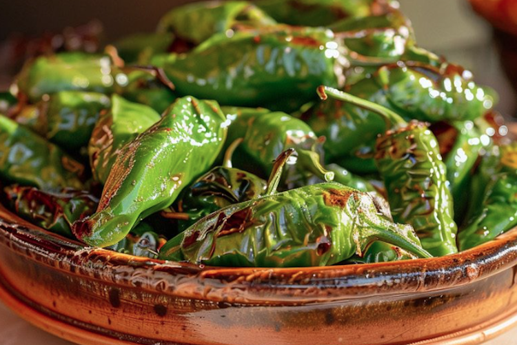 Pimientos de Padrón o de Gernika en airfryer