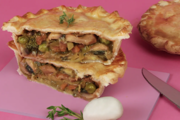 Pastel de champiñones