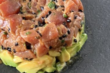 Tartar de atún rojo y aguacate