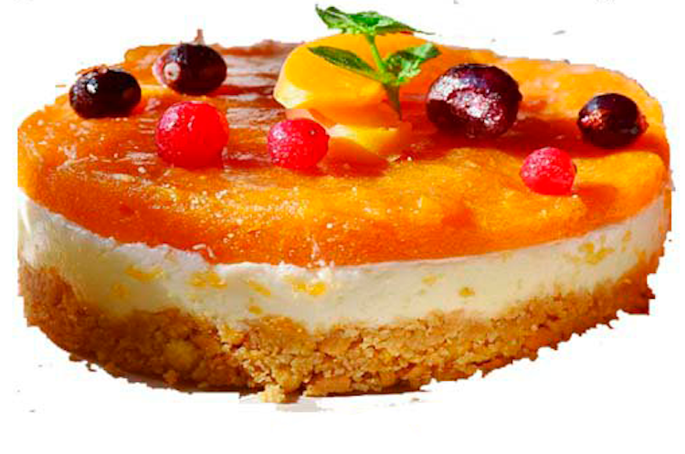 Tarta de queso fresco y albaricoque