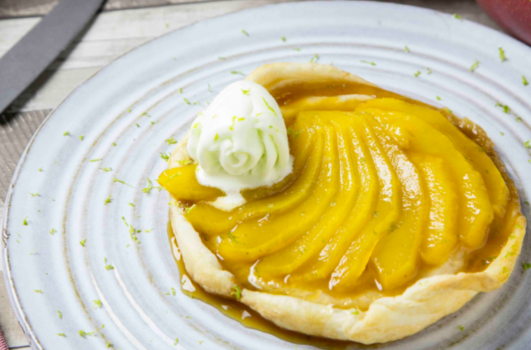 Tartaleta Tatín de mango