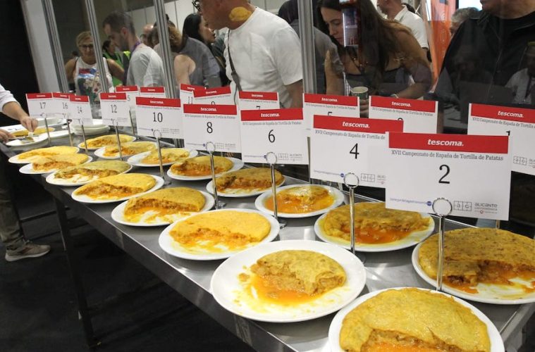 Tortillas de patatas que son de premio