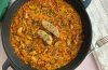 Arroz con secreto ibérico, setas y foie