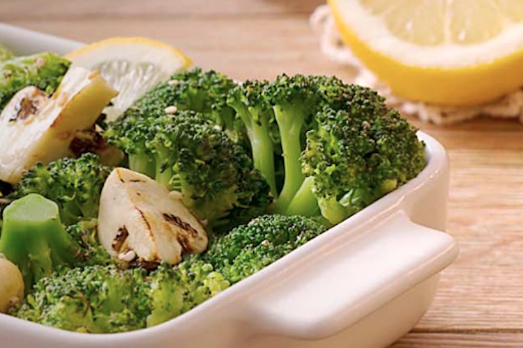 Brócoli con champiñones sobrantes