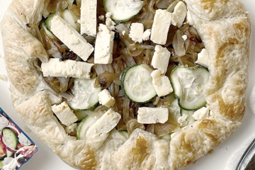 Galette de calabacín maduro y queso