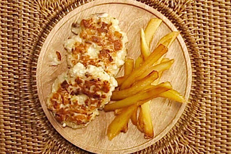 Hamburguesas de corvina con patatas