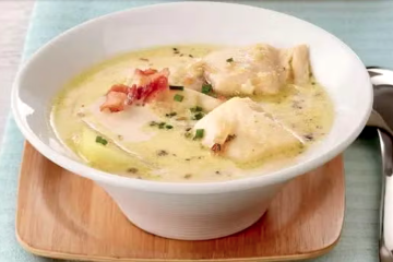 Sopa de pescado sobrante