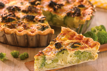 Tarta salada de brócoli y cebolla- Foto Maizena