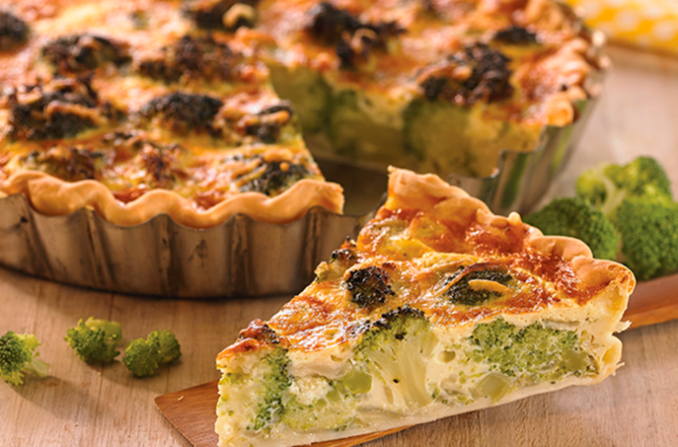 Tarta salada de brócoli y cebolla- Foto Maizena