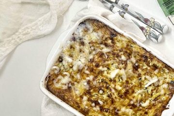 Tarta salada de verduras sobrantes con queso