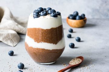 Yogur con crema de castañas