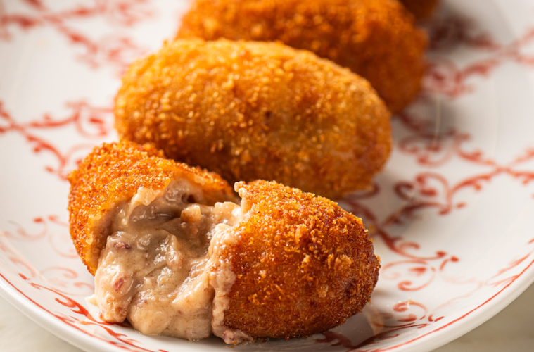 Croquetas de jamón ibérico que son de premio