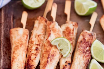 Pinchos de pollo con pechuga sobrante