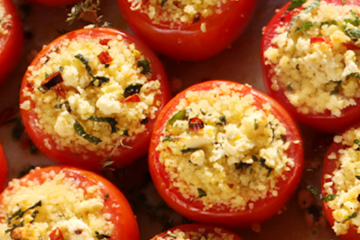 Tomates rellenos de cuscús sobrante de ayer