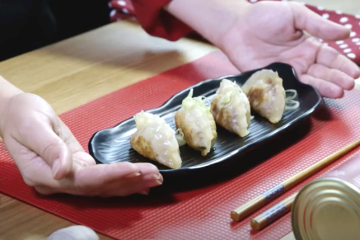 Gyozas de confit de pato y foie