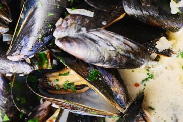 Mejillones en salsa de Guinness