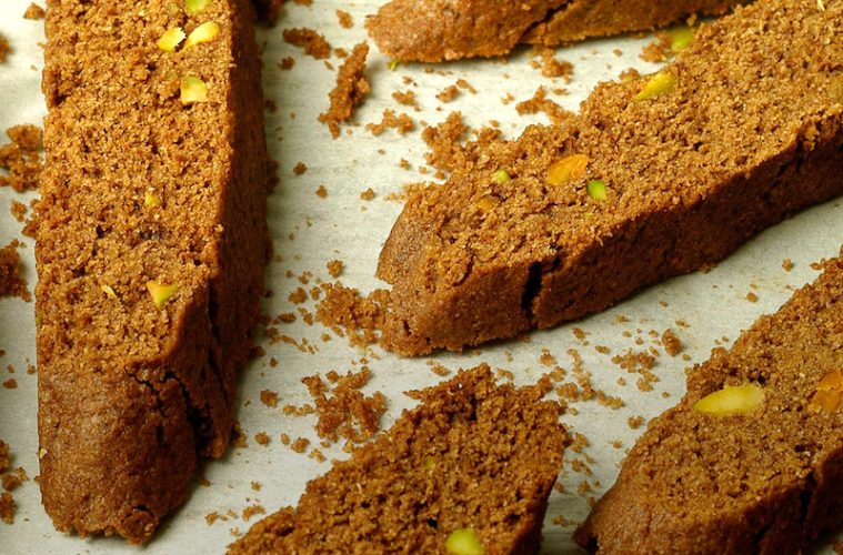 Biscotti de chocolate y pistacho