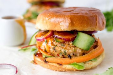 Hamburguesas con pescado sobrante de ayer