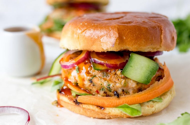Hamburguesas con pescado sobrante de ayer