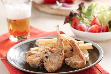 Chuletitas de cordero empanadas
