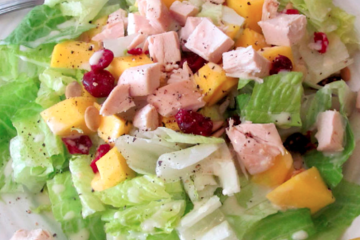 Ensalada de pollo y mango