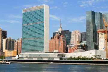 Mujeres rurales españolas en la sede de Naciones Unidas en Nueva York (Foto: Fademur)