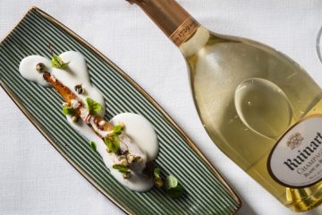 Un menú de Rodrigo de la Calle que armoniza naturaleza, sostenibilidad y arte con un gran champagne