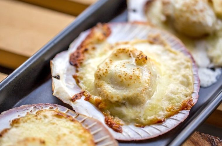 Vieiras gratinadas