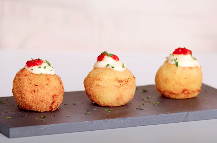 Bolitas de patata y carne picada