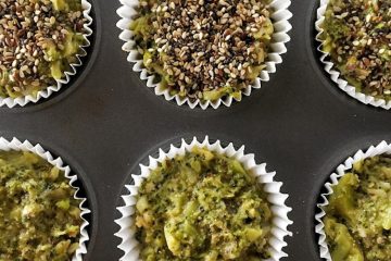 Muffins de brócoli, queso y semillas