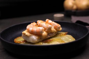 Merluza gratinada con gambas (Foto: Teka)
