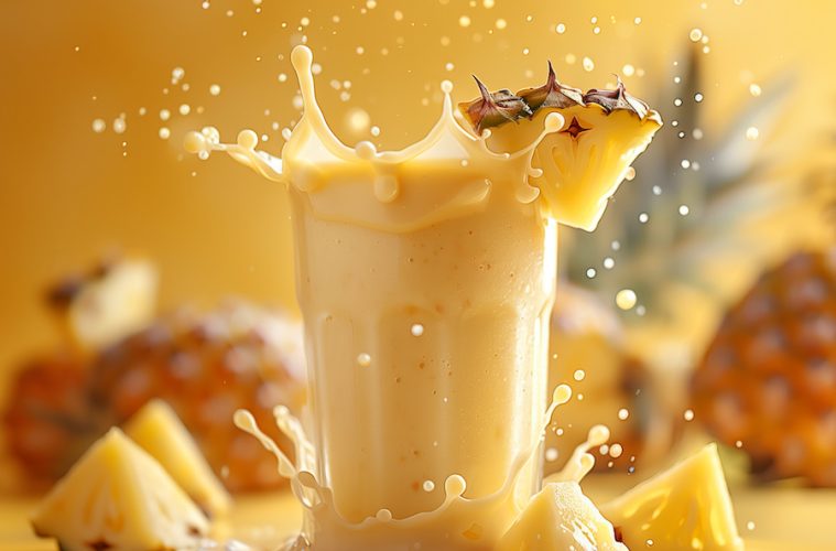 Smoothie de pera, piña y plátano (Foto: Juver)