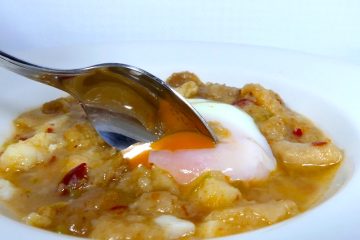 Zurrukutuna, sopa de ajo y bacalao
