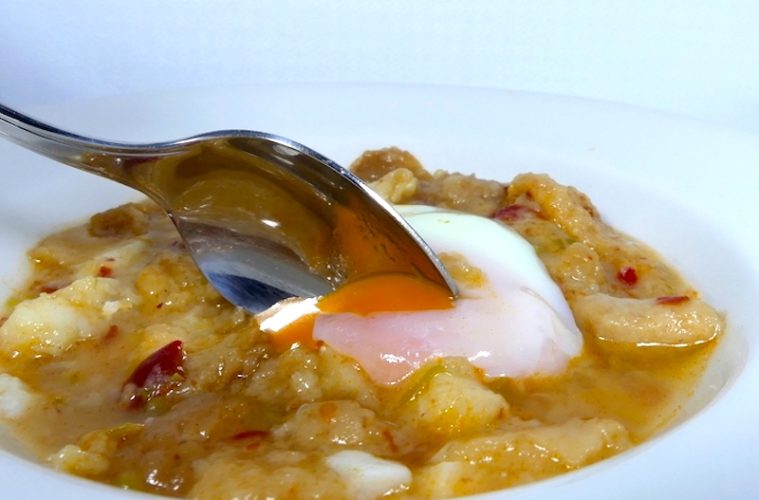 Zurrukutuna, sopa de ajo y bacalao