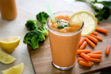 Granizado de zanahoria sobrante y brócoli