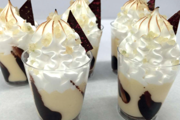 Mousse de limón y merengue suizo
