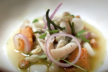 Ceviche de navajas en conserva