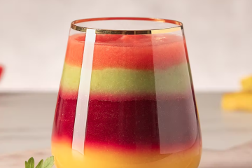 Gazpacho granizado multicolor