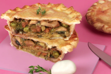 Hojaldre de champiñones y verduras sobrantes